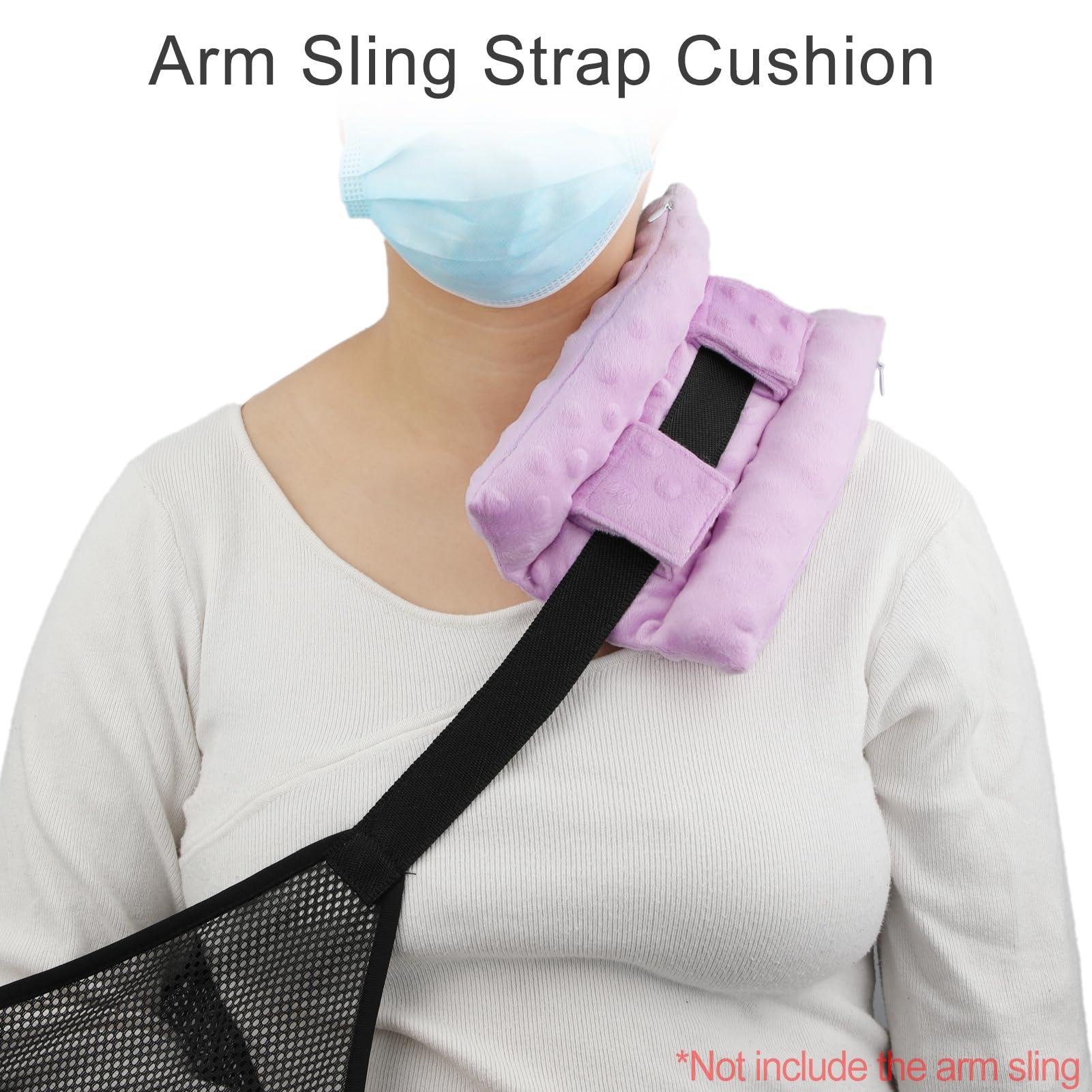 HapiPoppy HapiPoppy Neck Pad Strap Cushion Pillow for Arm Sling Arm Brace Cushions Shoulder Strap Pads Elbow Wrist Injury Cast Rotator Cuff Replacemet Surgery Support Padding Minky Dot Lavender