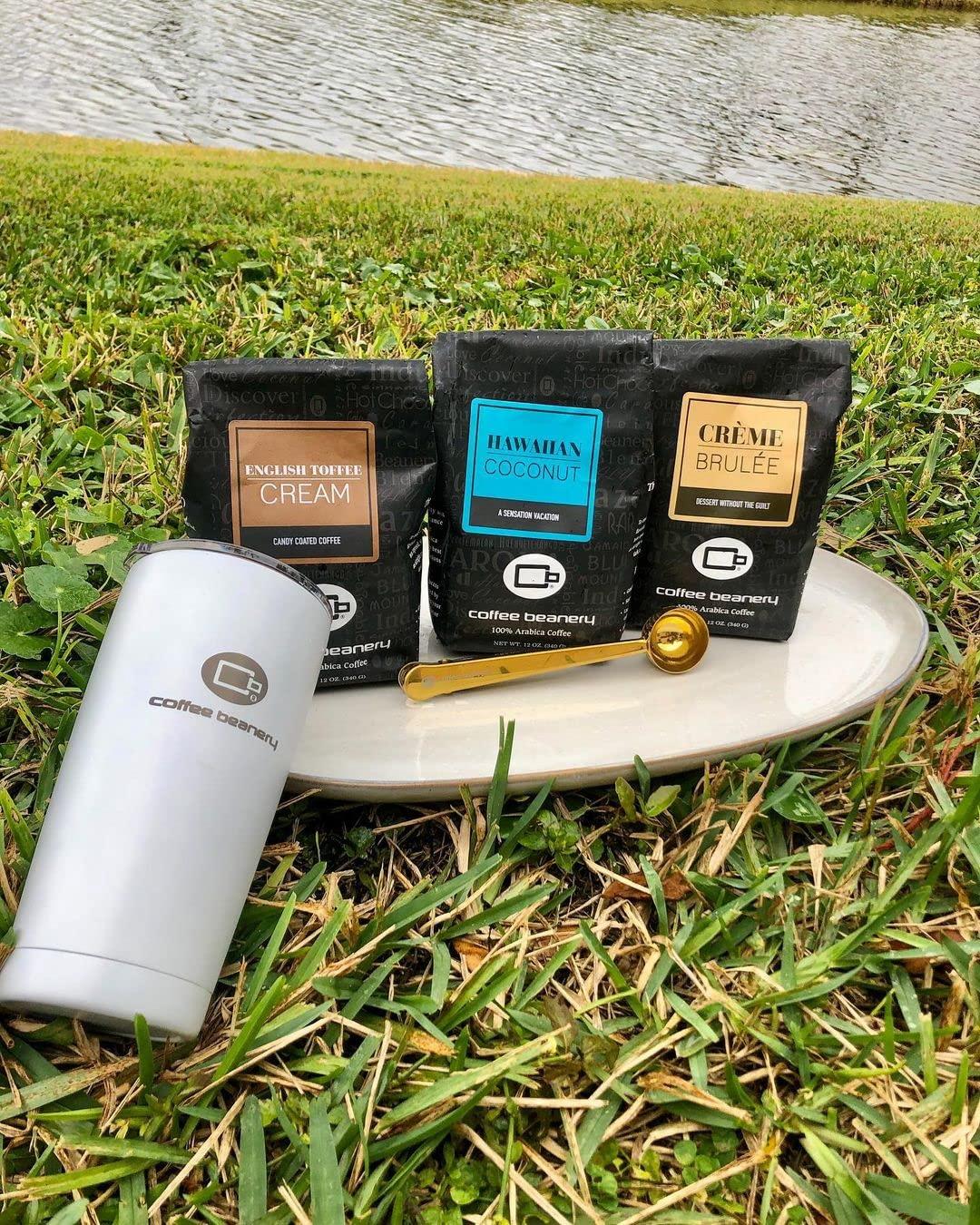 Coffee Beanery Hawaiian Coconut by Coffee Beanery | 12oz Flavored Whole Bean Coffee Medium Roast Coffee | 100% Specialty Arabica Coffee Whole Bean | Gourmet Coffee Whole Beans