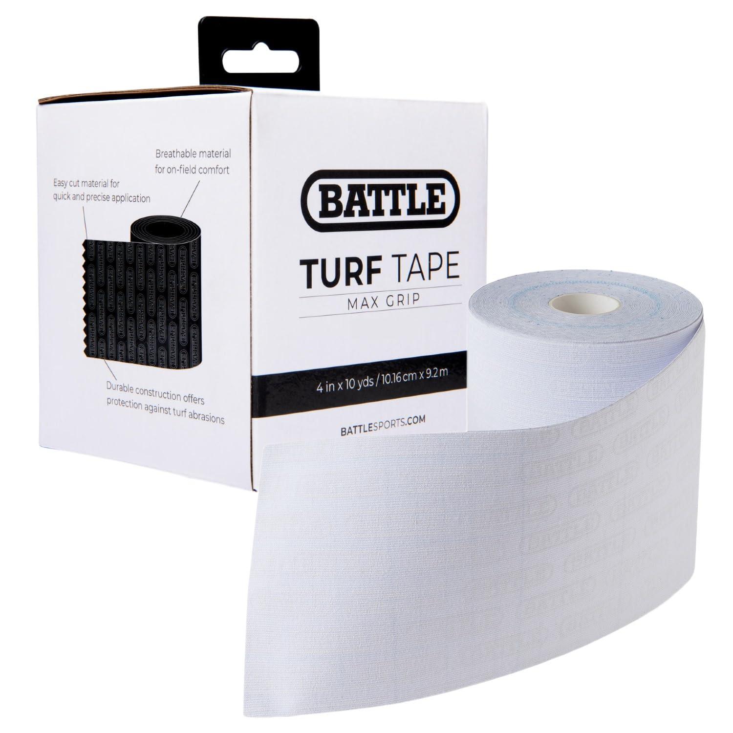 Battle Sports Science Battle Sports Football Turf Tape - Extra Wide - 30 feet, Waterproof Athletic Tape - Flexible, Breathable, Easy to Cut