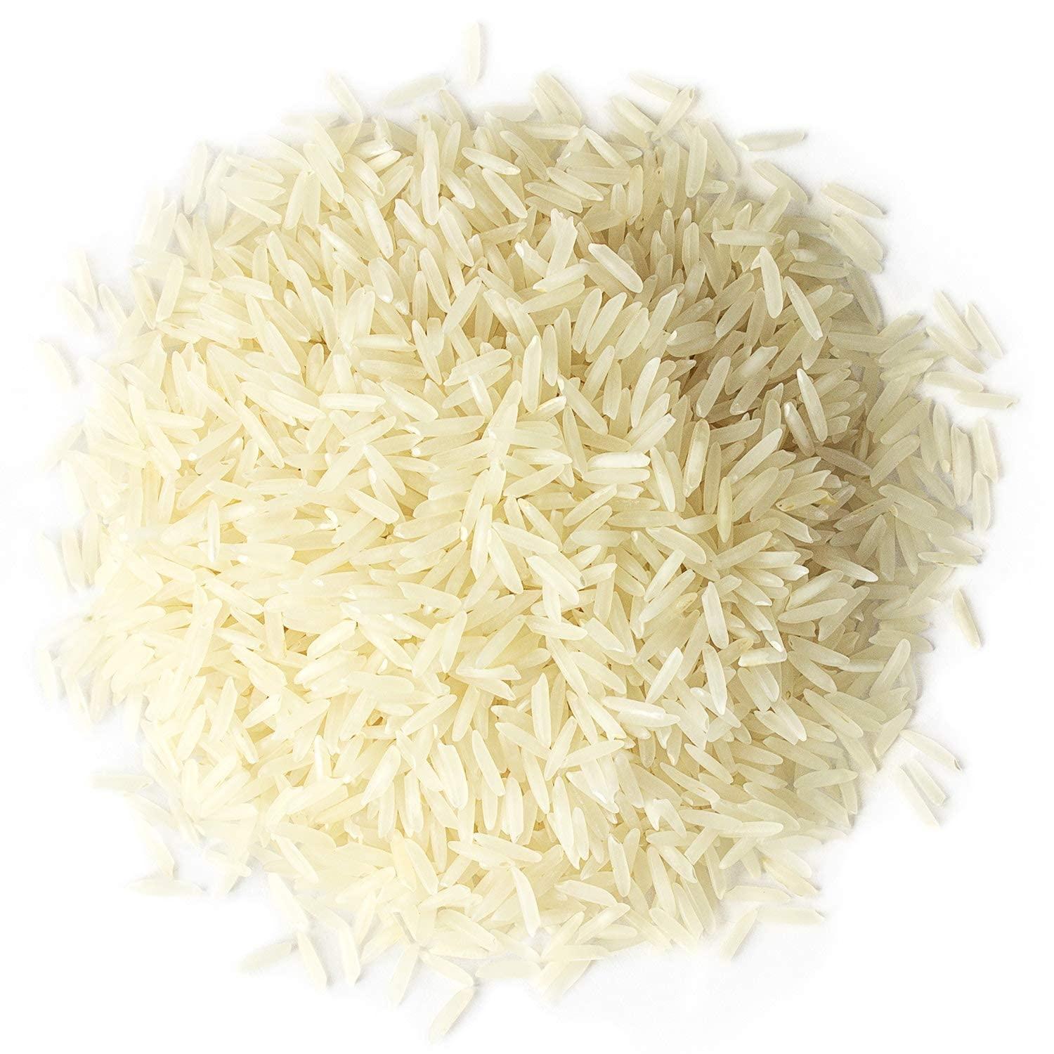 Food to Live Food to Live Organic White Basmati Rice, 1 Pound Non-GMO, Long-Grain Rice Variety, Fragrant, Kosher, Vegan, Bulk. Non-Irradiated. Less Starch. High in Dietary Fiber. Great for Indian Dishes.