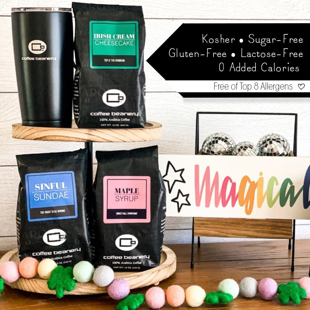 Coffee Beanery Hazelnut by Coffee Beanery | 12oz Flavored Whole Bean Coffee Medium Roast Coffee | 100% Specialty Arabica Coffee Whole Bean | Gourmet Coffee Whole Beans