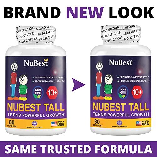 NuBest NuBest Tall 10+ - Advanced Bone Strength Formula - Supports Immunity, Healthy Development & Optimal Wellness - for Children (10+) & Teens Who Drink Milk Daily - 2 Pack | 2 Months Supply