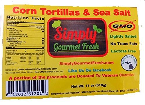 Simply Gourmet Fresh Corn Tortillas and Sea salt