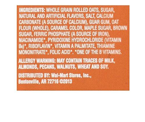 Great Value Maple & Brown Sugar Instant Oatmeal Value Pack