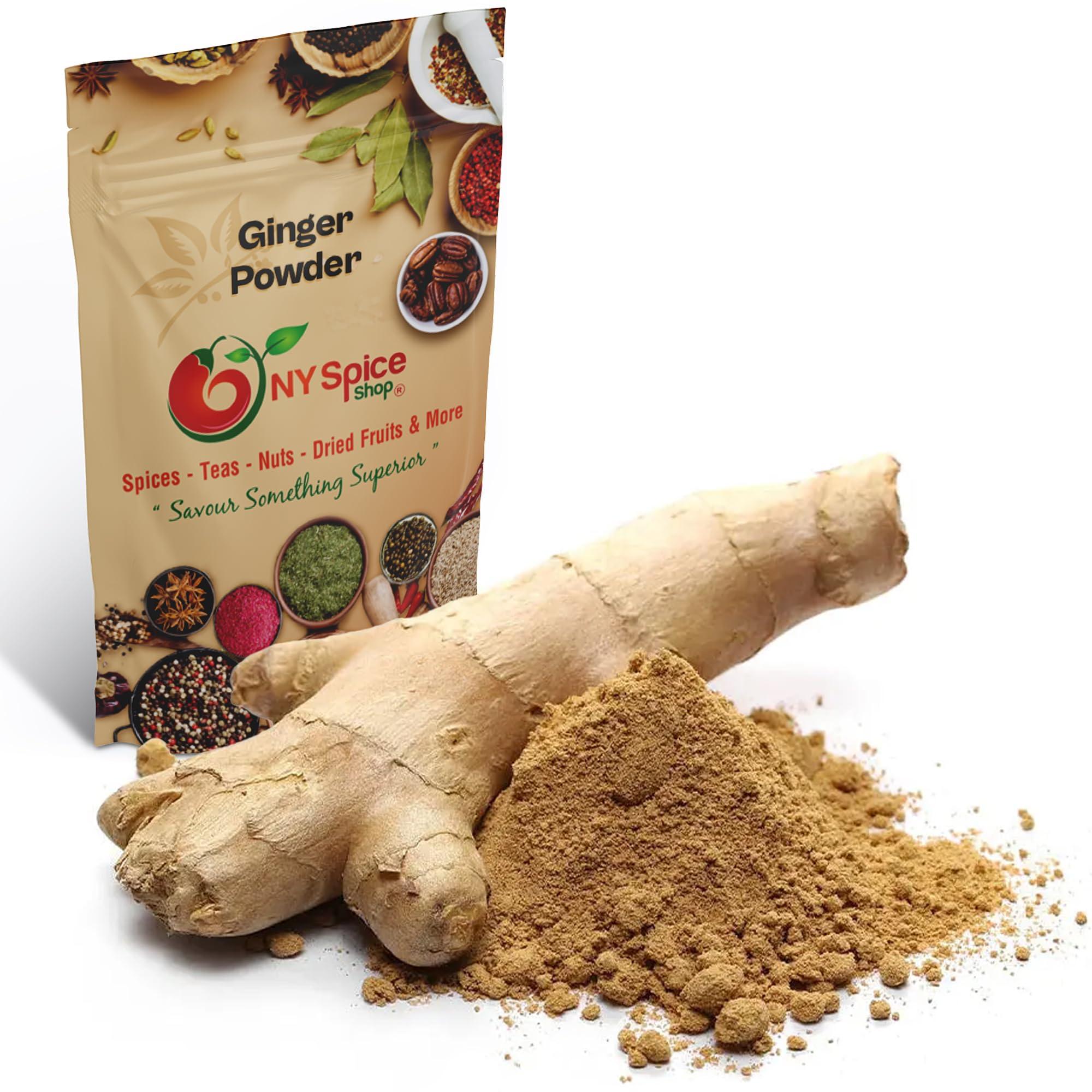 NY Spice Shop NY SPICE SHOP Ginger Powder - Ground Ginger Root - Great Flavor and Highly Aromatic Ground Ginger Root Powder - Perfect for Cooking, Baking Gingerbread, Smoothies & Tea – 3 lbs. (Pound)