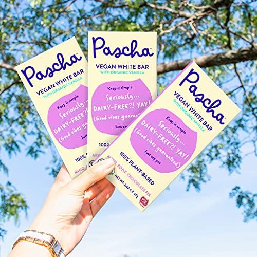 Pascha Pascha Organic Vegan White Chocolate Bars, UTZ, Gluten Free, Non GMO, 10 Count(Pack of 1)