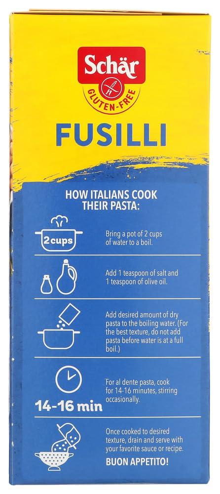 Schar Schar Naturally Gluten-Free Fusilli, 12-Ounce Boxes (Pack of 5)