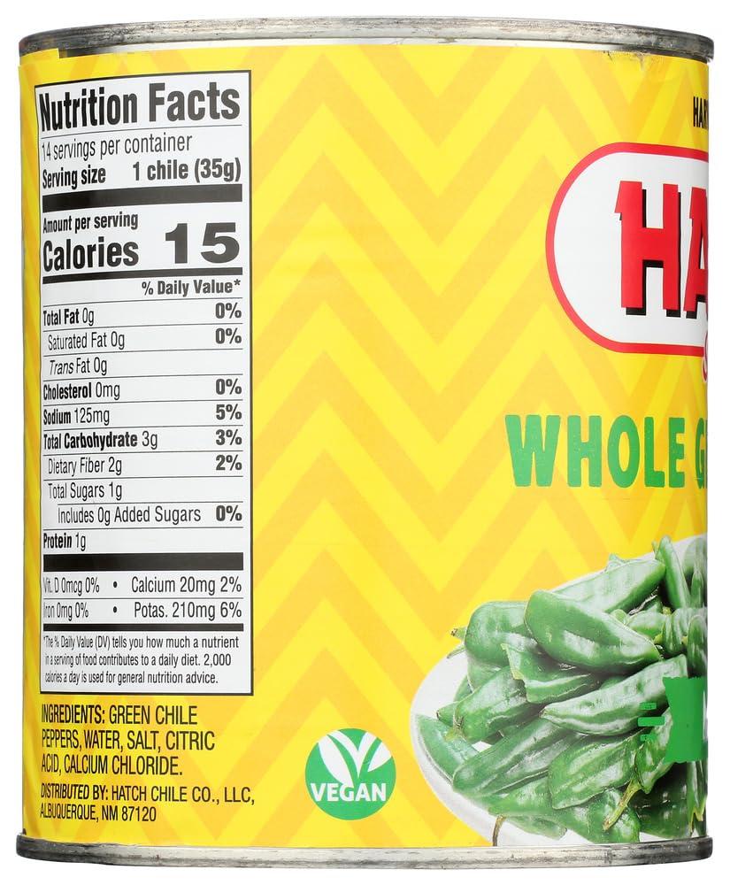 Hatch Hatch Chili Company Hatch Whole Green Chilies, 27-Ounce (Pack of 5)