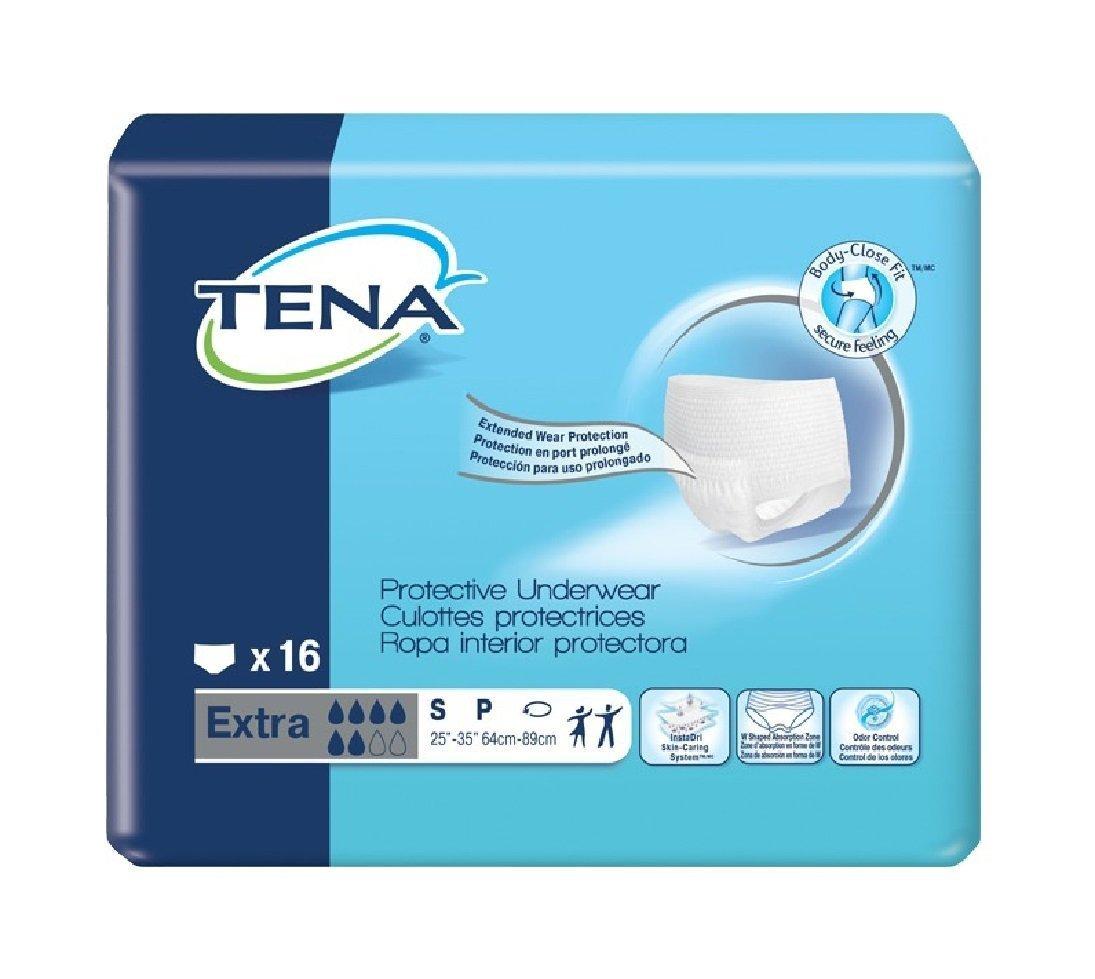 SCA TENA Extra Absorbency Protective Underwear Small 25" - 35" [Case of 64]
