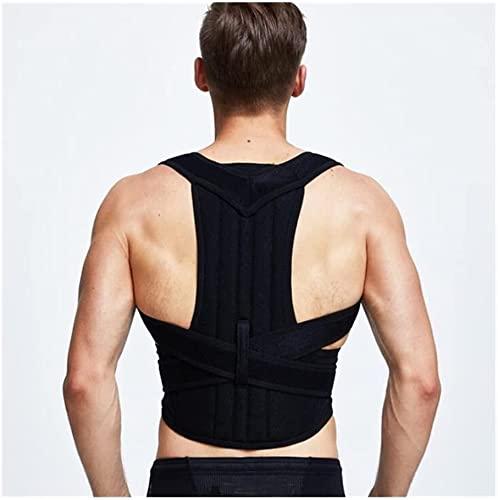 SJHY Posture Corrector Back Braces for Posture Correction Adjustable Back Brace Back Shoulder Support Belt Orthopedic Posture Men Women Back Posture (Color : Black, Size : Large)