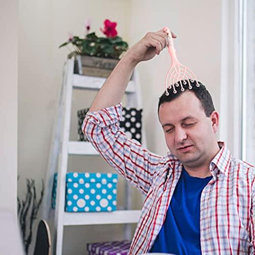 XGZ XGZ Scalp Massager, Head Massager Scalp Stress Relax,Protable Hand Held SPA Head Massager,Nine Claws Head Massager Steel Ball Scalp Roller