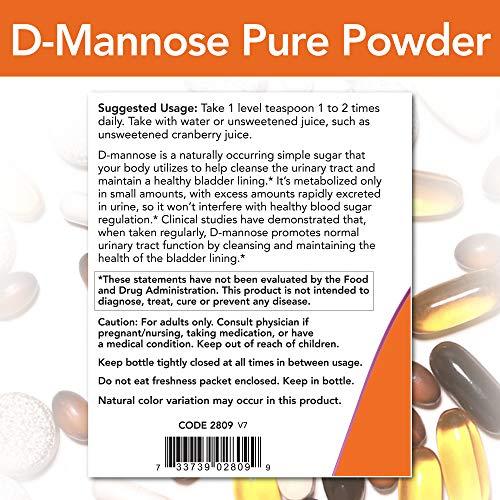 Now Foods Now Foods D-Mannose Powder, 6 Ounces (Pack of 2)