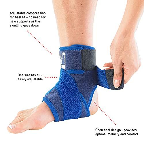 Neo-G Neo-G Ankle Brace with Figure of 8 Strap Neoprene Ankle Brace for Ligament Damage, Arthritis, for Sprained Ankle, Weak Ankles Class 1 Medical Device - One Size