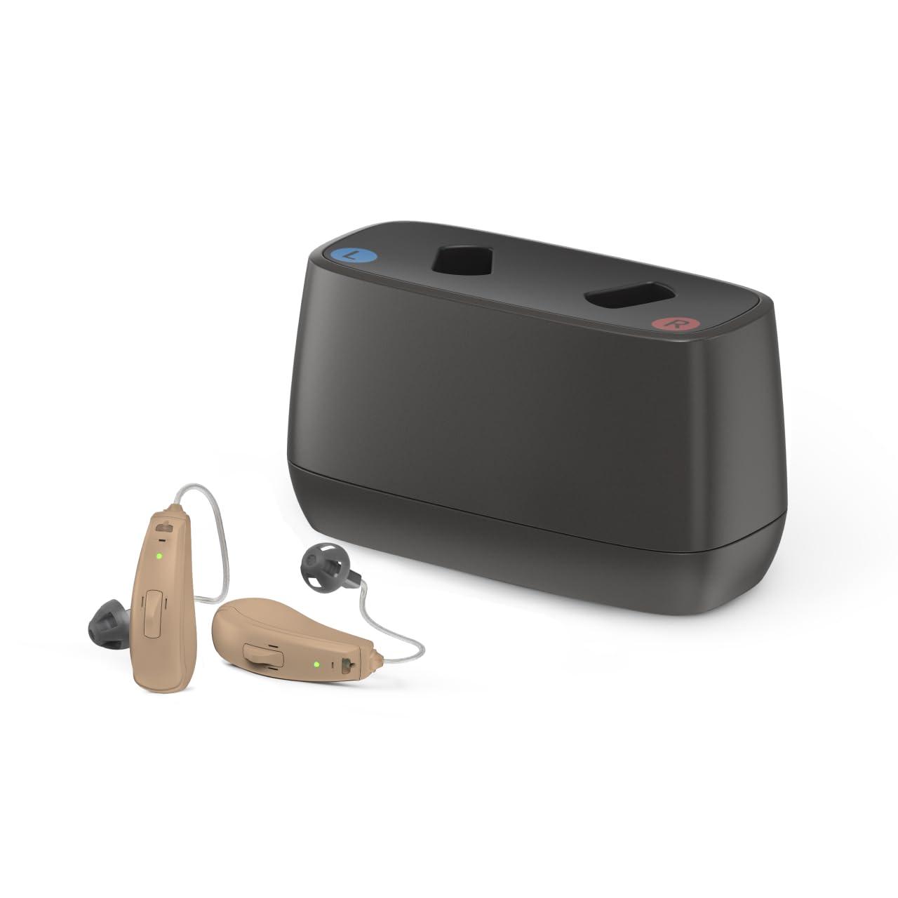 Jabra Enhance Jabra Enhance Select 50R OTC Hearing Aids, Audiology Team Care Included, Bluetooth Streaming for Calls, Music, Media for iOS & Android, Nearly Invisible & Comfortable, Noise Reduction - Beige
