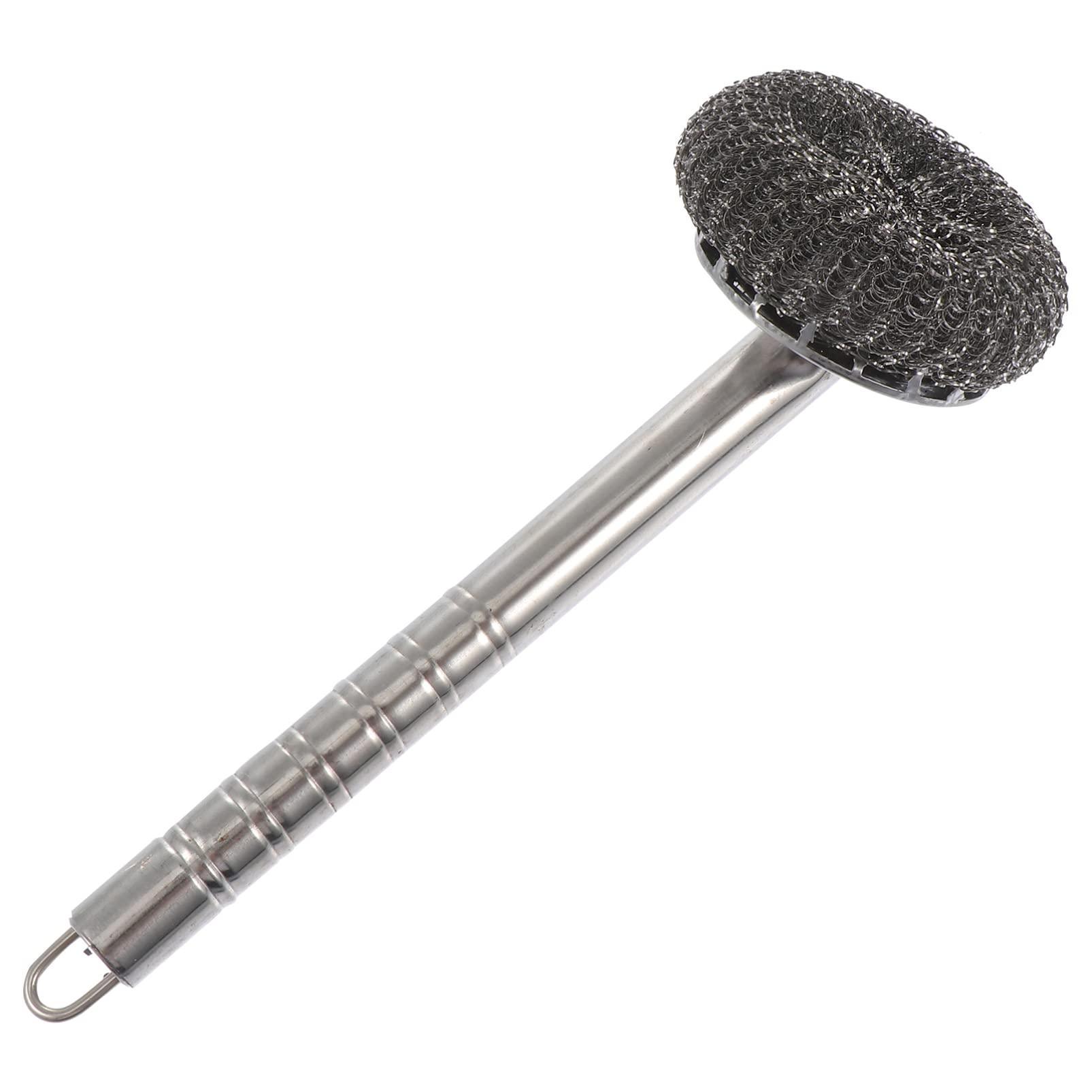 UPKOCH Wire Brush Brush: Helper Scrubber Dish Scouring Bowl Brush Steel Pot Practical Stainless Dishes Sturdy with Wok Ball for Dishwashing Pads Sink Pan Convenient Elastic