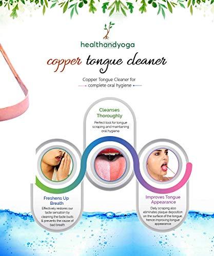 SoulGenie HealthAndYoga(TM) SteloKleen Stainless Steel Neti Pot for Sinus Congestion Plus qSwipe Lite Copper Tongue Cleaner - Exquisitely Gift Wrapped