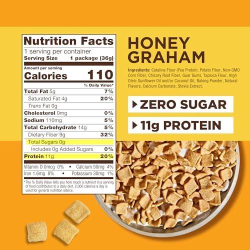 Catalina Crunch Catalina Crunch High Fiber Protein Cereal Variety Pack (4 Flavors) | Low Carb, Zero Sugar, Gluten Free, Fiber | Vegan Snacks/Food | Keto Friendly
