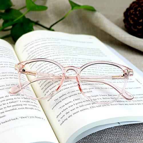 VisionGlobal VisionGlobal Bifocal Reading Glasses for Men and Women - Stylish Retro Oval Computer Readers (Up+0.75/Down+3.50)