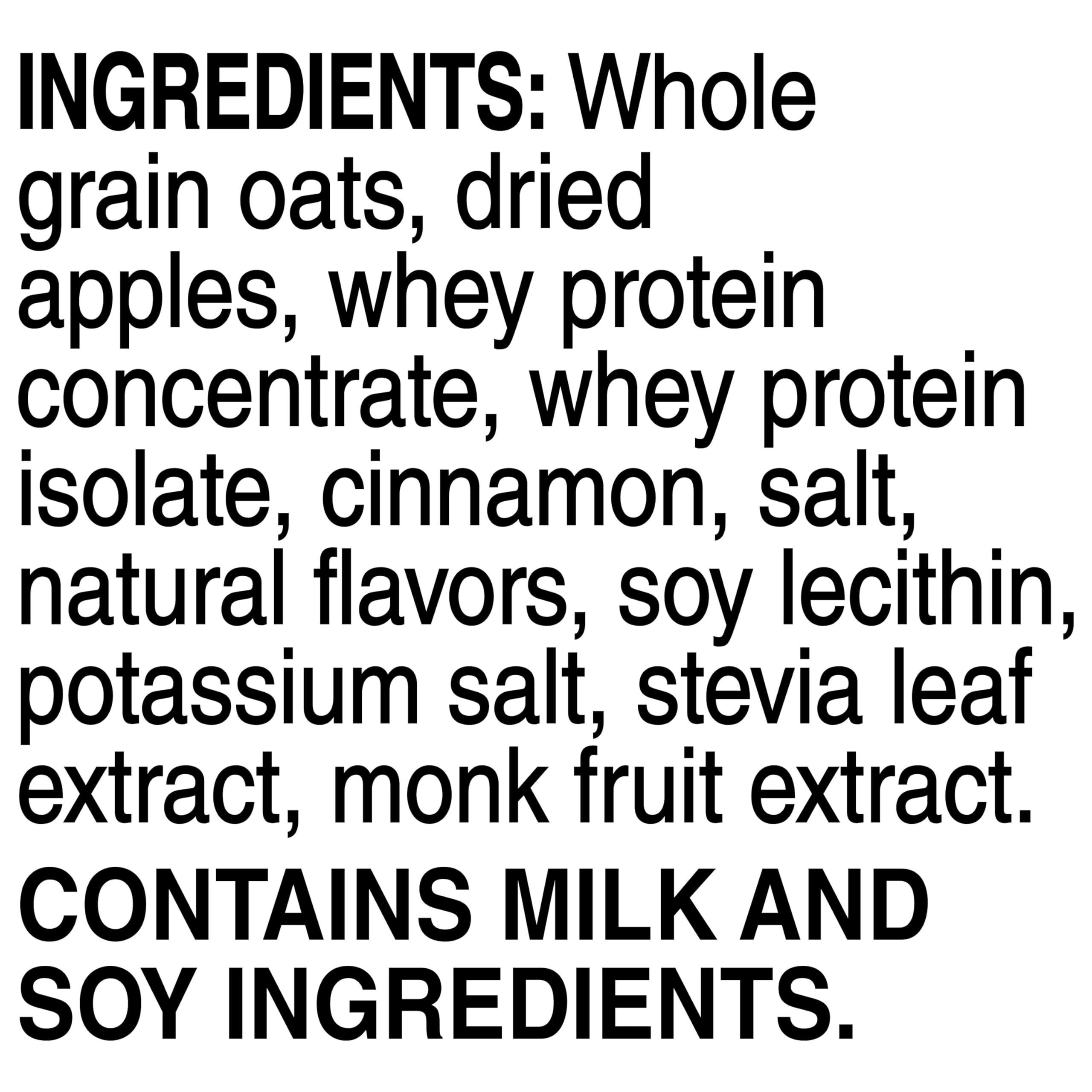 Quaker Quaker Instant Oatmeal, Protein Apple Cinnamon, No Sugar Added, 4 Pack, 42 Oz (24 Count of 1.76 Oz packets)