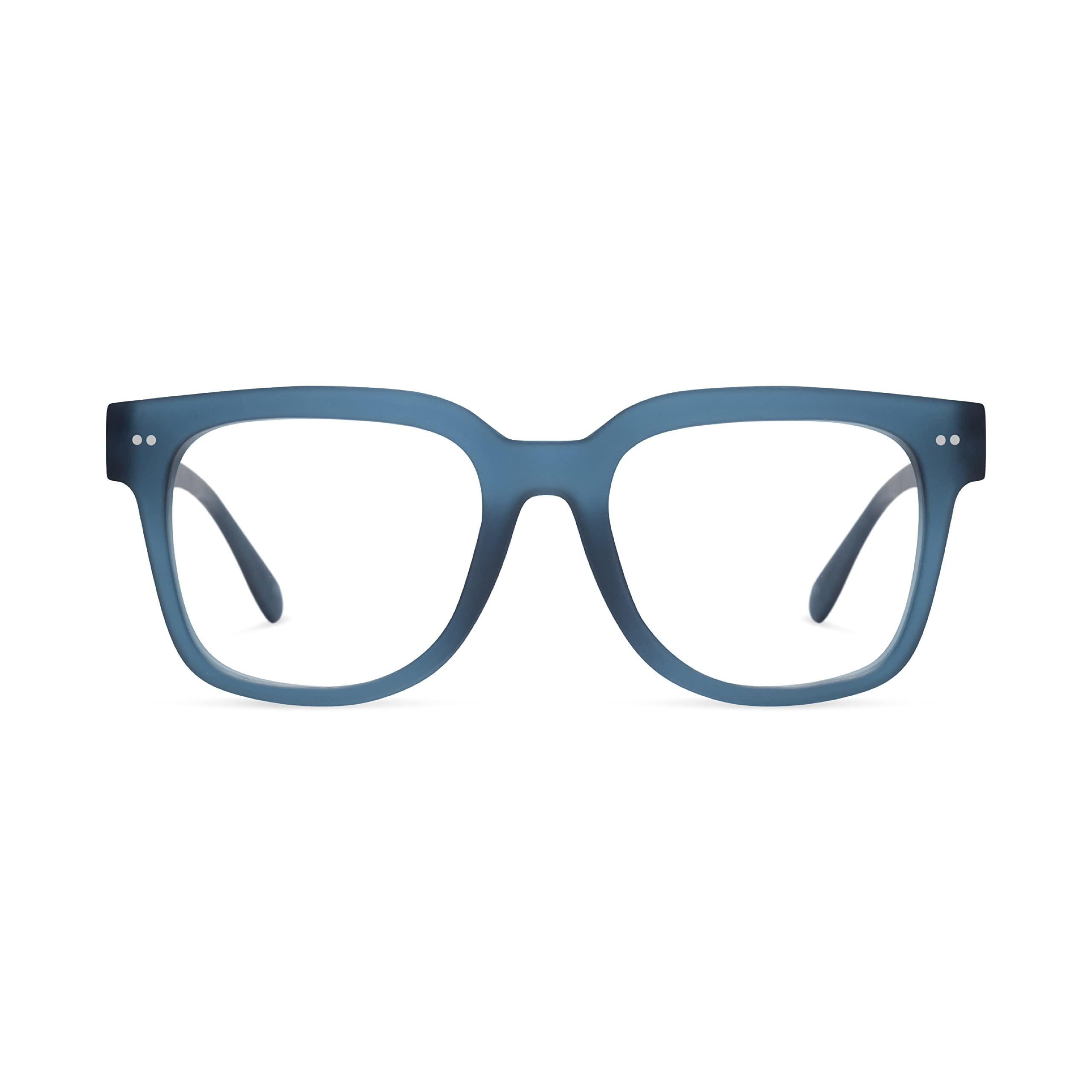 LOOK OPTIC LOOK OPTIC Laurel Reader - Stylish Unisex Ultra-lightweight Reading Glasses with Scratch-Resistant, Prescription-Quality (Full Magnification - Not Progressives) 1.00, Navy