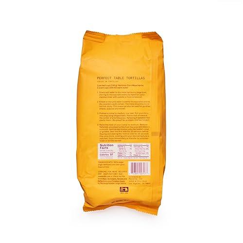Masienda Masienda Heirloom Yellow Corn Masa Harina/Flour. Nixtamalized Corn Flour Perfect for Corn Tortillas, Tamales, Tostadas, Pupusas, Arepas and More. Gluten-Free, Non-GMO, Preservative-Free. 2.2 Pounds.