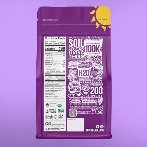 Lundberg Lundberg Family Farms Organic Jasmine Rice, California White, 32 Ounce (Pack of 3)