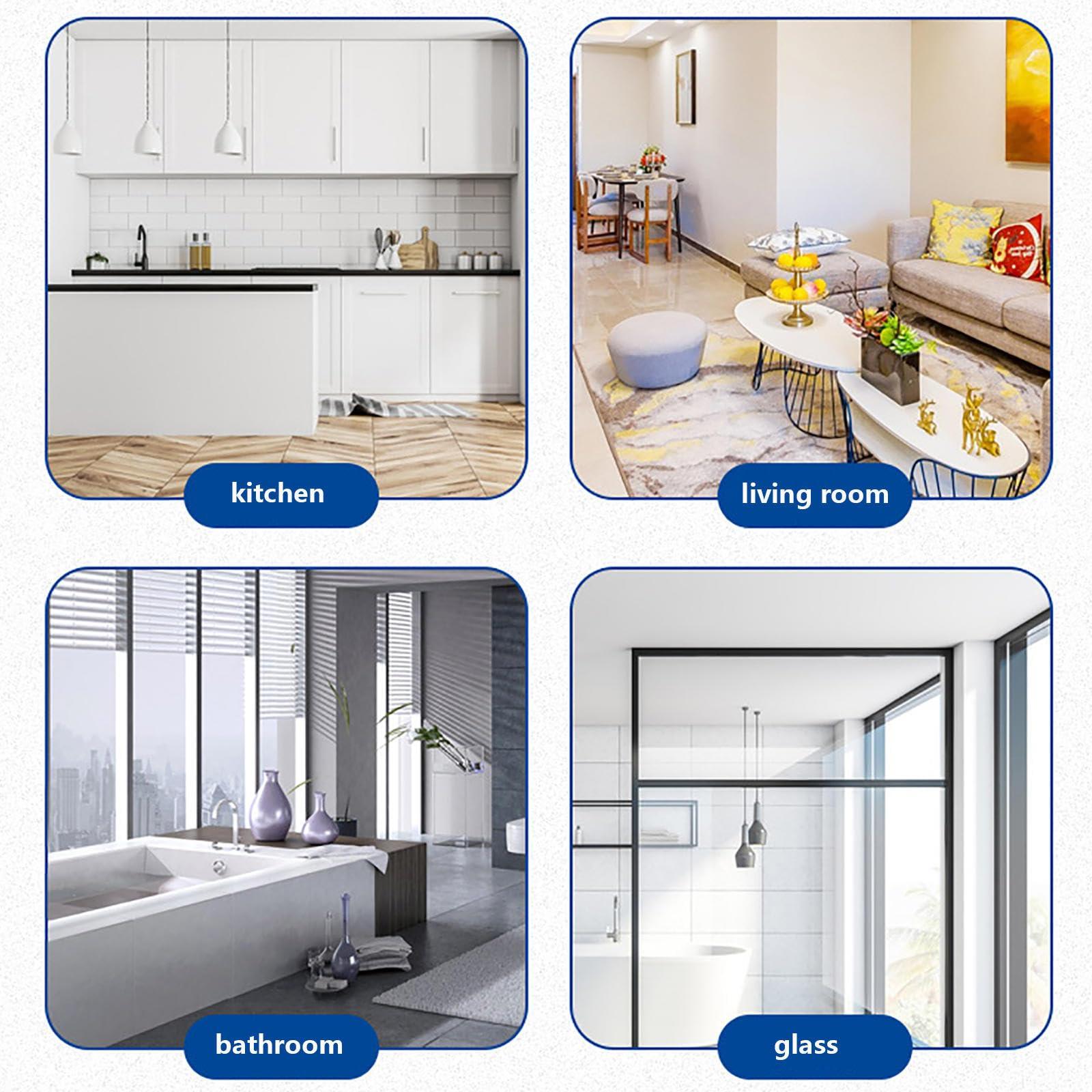 RRRYYYZZ RRRYYYZZ Floor Squeegee for Concrete Floor, with 51 Long Handle Floor Squeegee for Tile Floor, Air Broom as Seen on Tv Cleans Glass,Fine Dust,Hair,Liquids