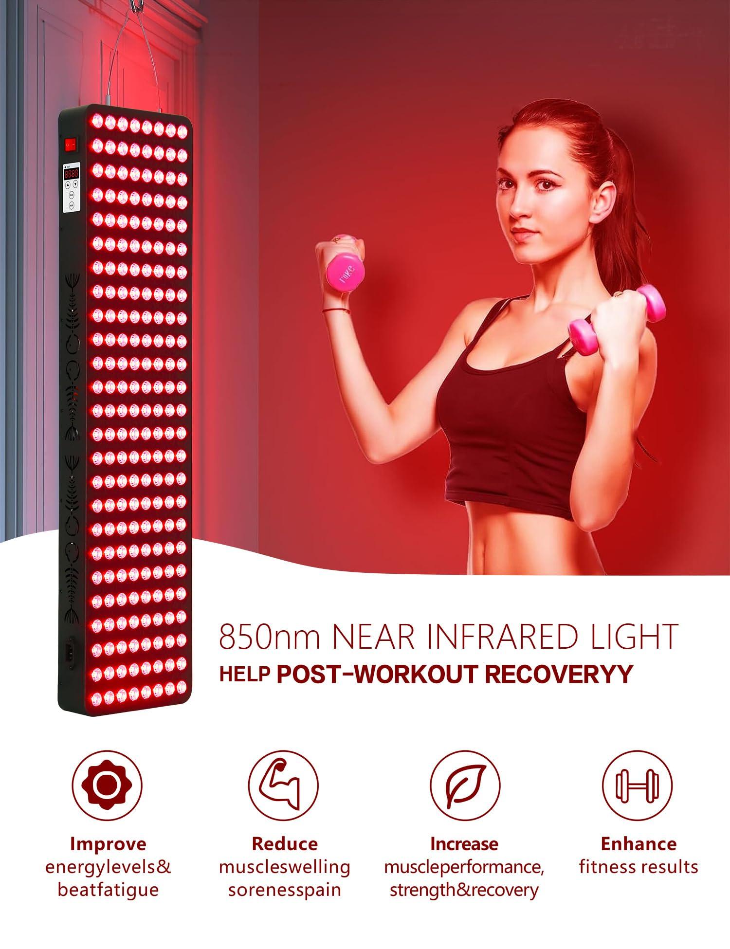 supersred supersred Red Light Therapy Full Body, Dual Chip Clinical Grade LED Therapy Panel with 200 LEDs 660nm 850nm Red Near Infrared Light Device for Body, Pain, Skin, Recovery, Sleep