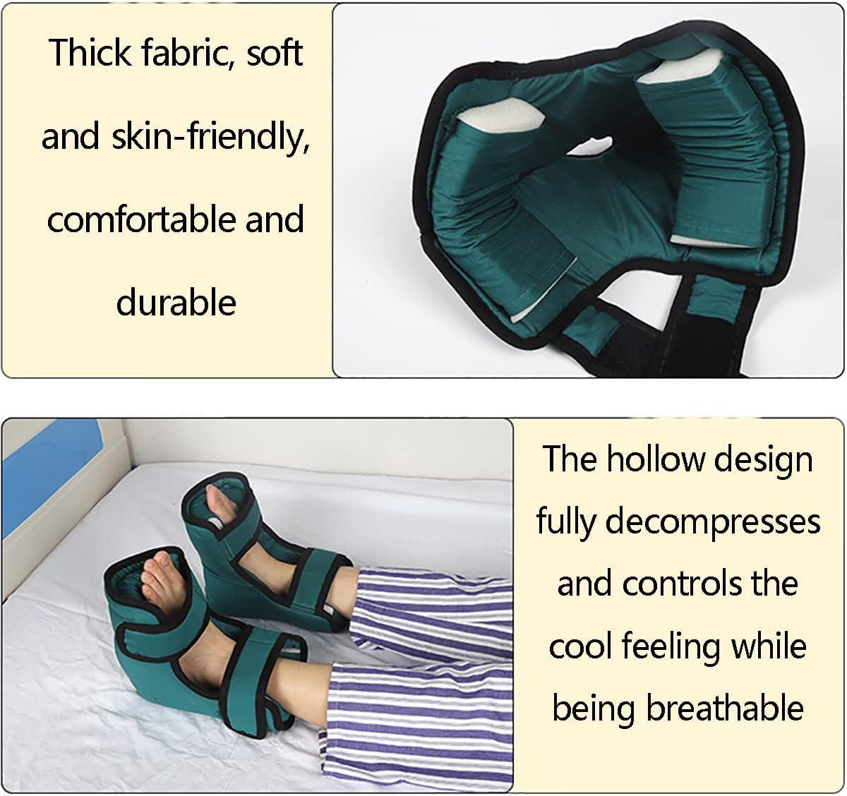 ExKaTe Heel Protector Cushion, 1 Pair Pressure-Relieving Heel Protector, Soft Washable Pressure Relieving Pillow Boot for Pressure Sores, Bed Sores, Injuries - Foot Pillow.