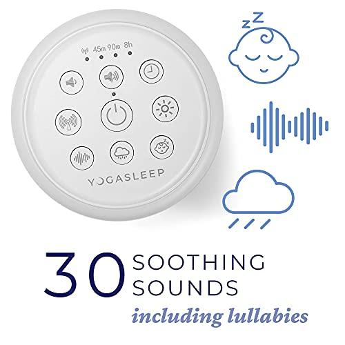 YOGASLEEP Yogasleep Duet White Noise Sound Machine & Night Light, 30 Natural Sounds, Bluetooth-Wireless Speaker for Travel, Office Privacy, Concentration, Sleep Aid for Adults & Baby, Registry & Nursery Gift