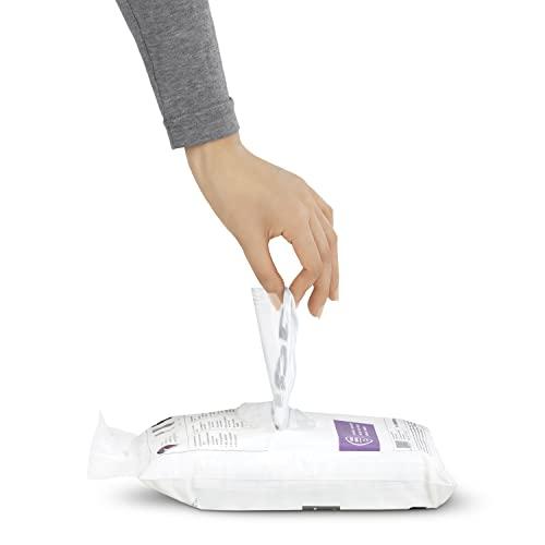 simplehuman simplehuman Code Q 200 Count, Genuine Custom Fit Liners, Drawstring Trash Bags in Dispenser Packs, 50-65 Liter / 13-17 Gallon, White