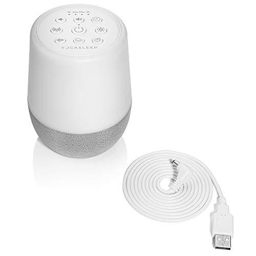 YOGASLEEP Yogasleep Duet White Noise Sound Machine & Night Light, 30 Natural Sounds, Bluetooth-Wireless Speaker for Travel, Office Privacy, Concentration, Sleep Aid for Adults & Baby, Registry & Nursery Gift