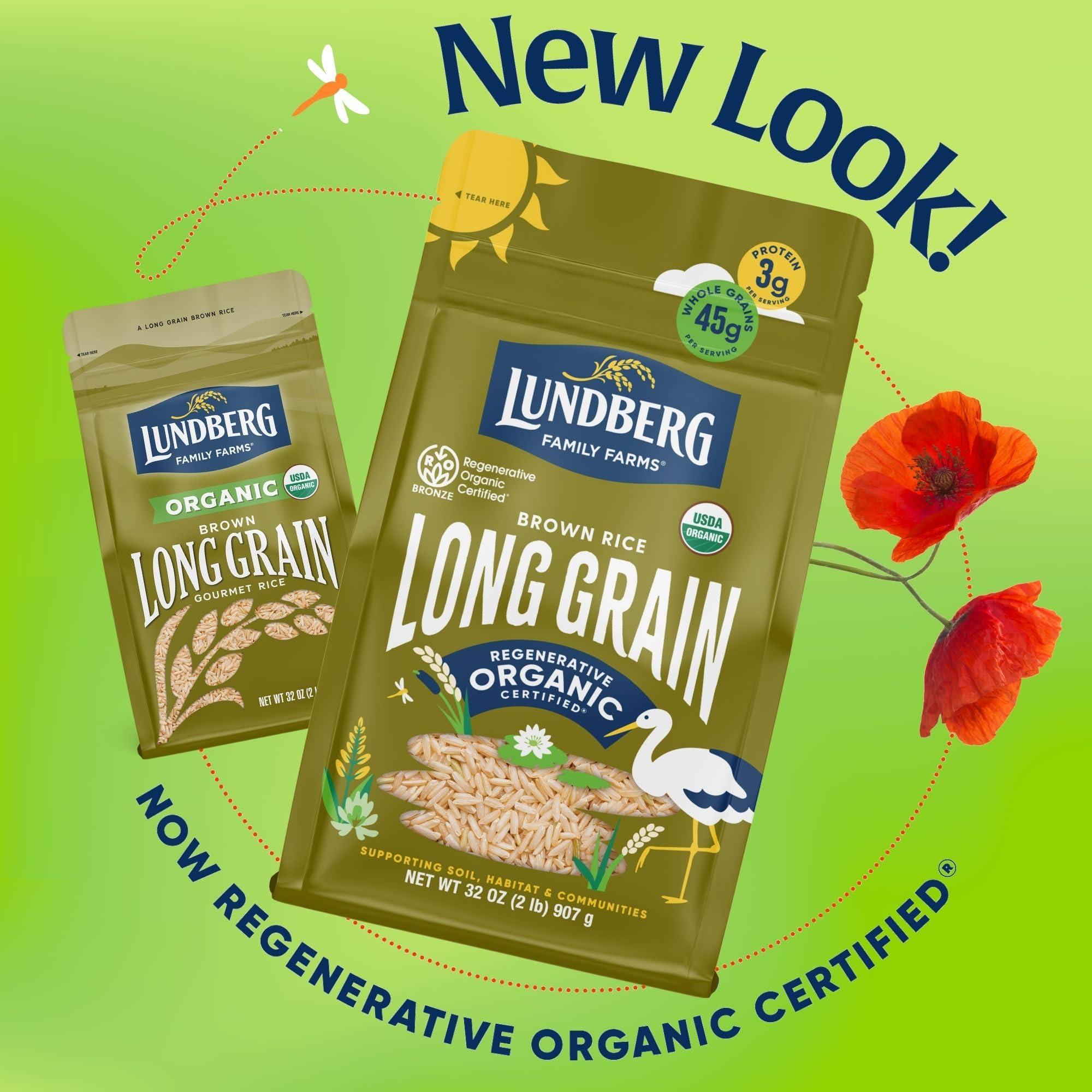 Lundberg Lundberg Family Farms Organic Long Grain Rice, Brown, 32 Ounce