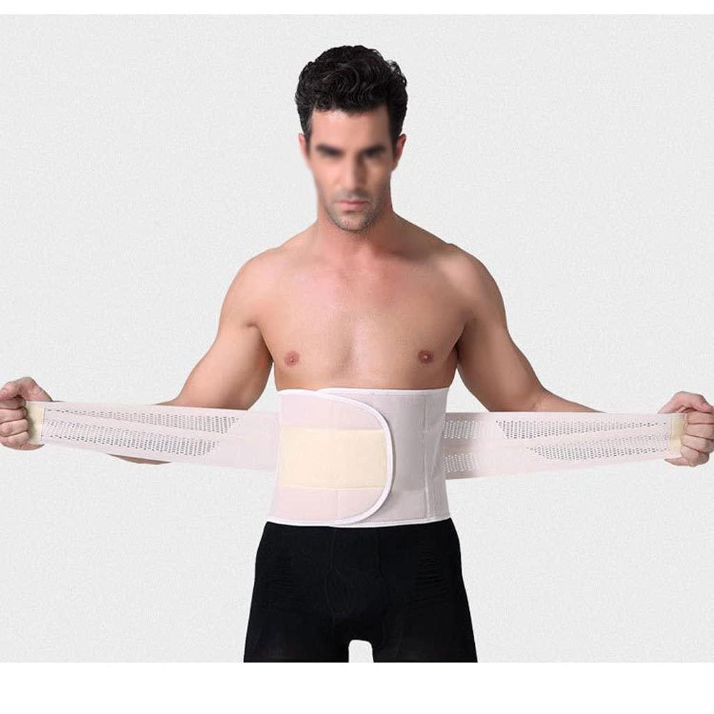 NEWCES Lumbar Support Back Brace Belt Relief For Back Pain Herniated Disc Spine Steel Plate Support Adjustable Support Straps Lower Back Belt Posture Corrector Support ( Color : Beige Size : 2X Grande ( Colo