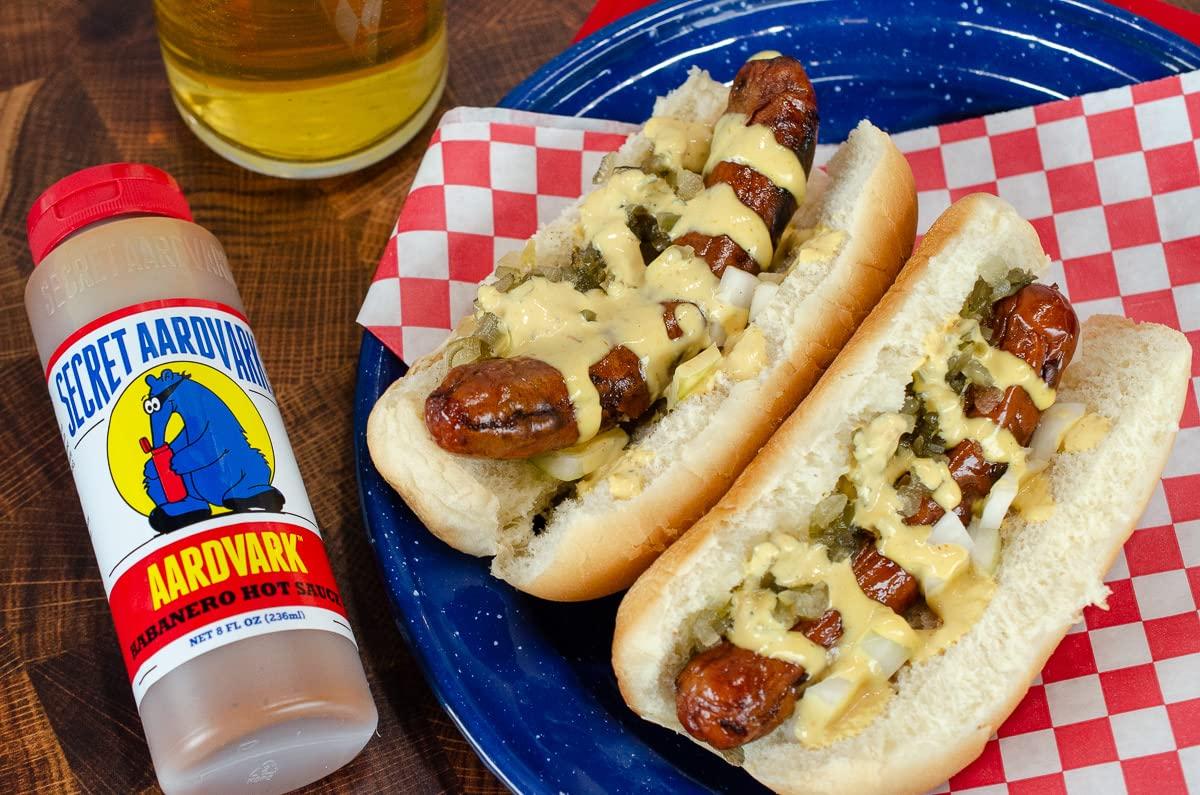 SECRET AARDVARK TRADING CO. Secret Aardvark Hot Sauce Variety Pack - Drunken Jerk, Drunken Garlic, and Habanero Hot Sauce, Low Carb, Hot Sauce & Marinade Gift Set - 8 fl oz 5 Pack