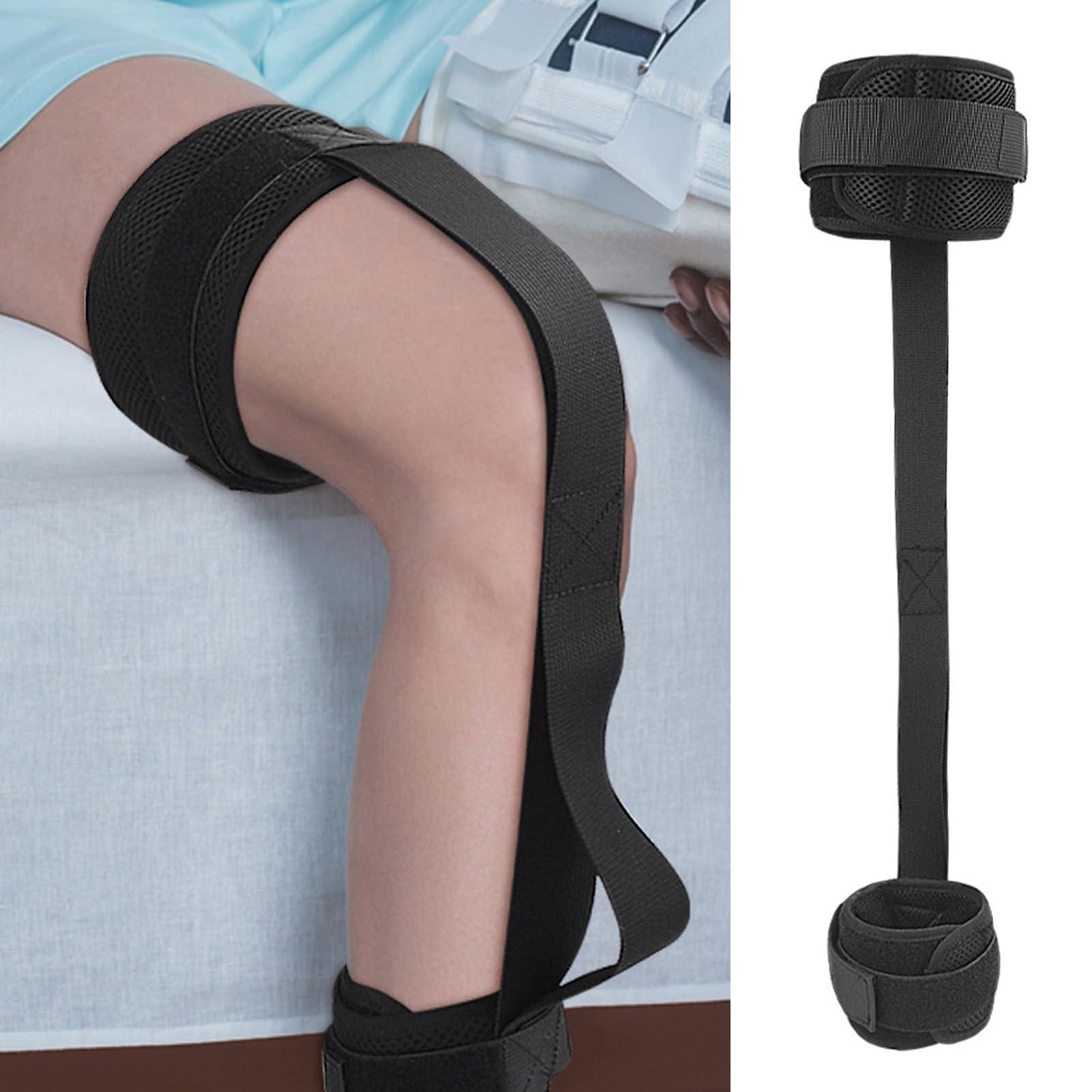 HURRISE Leg Lifter Strap,Leg Lift Strap Adjustable Breathable Leg Recovery Training Mobility Aids Extra Long Leg Strap