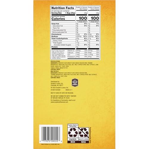 Snyder's of Hanover Snyder's of Hanover Pretzels, Minis and Sticks 100 Calorie Packs, 20 Ct Variety Pack