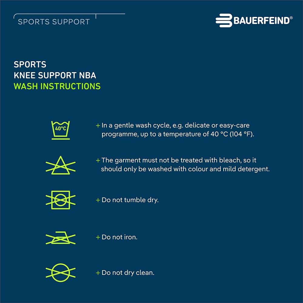 Bauerfeind Bauerfeind Sports Compression Knee Support NBA - Lightweight Design with Gripping Zones for Basketball Knee Pain Relief & Performance with Team Designs (Black, S)