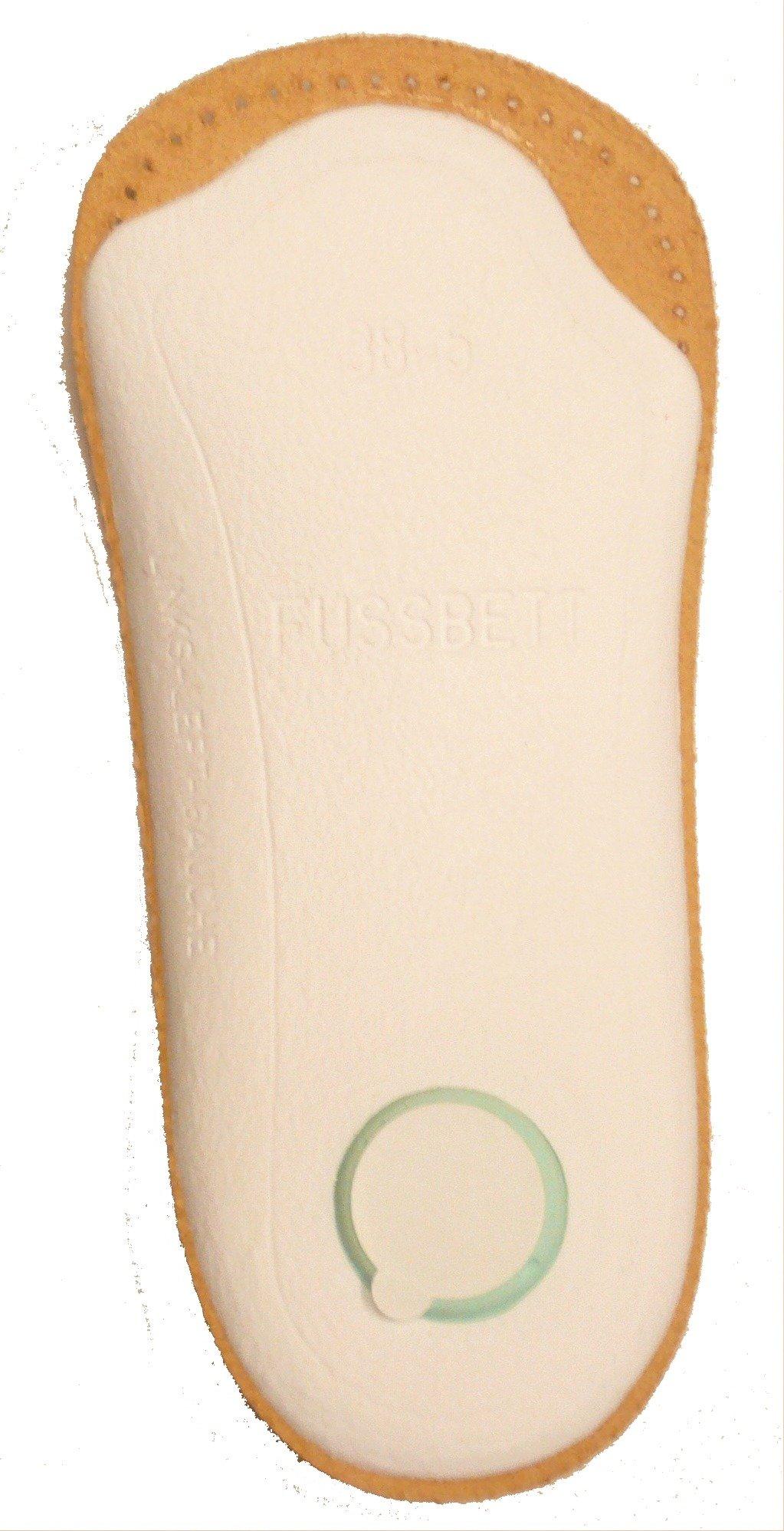 pedag Pedag Holiday | 3/4 Length Sheepskin Orthotic Inserts | Handmade in Germany | Arch Support | Metatarsal Pad | Heel Cushion | Fits Low Profile Tight Shoes | Tan | 1 Pair | US Women 10 / EU 40 US Men 7