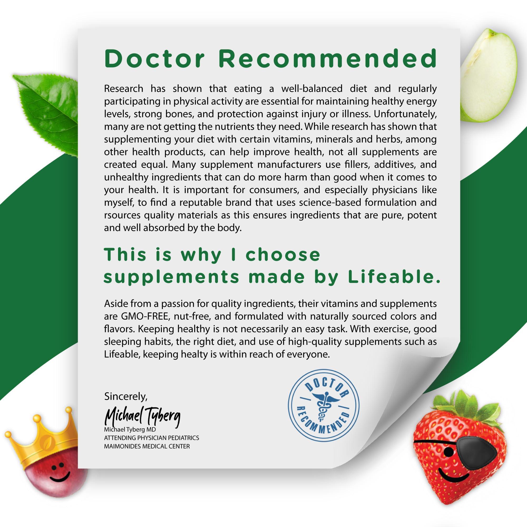 Lifeable Lifeable Kids Biotin Gummies | 5,000mcg | Great Tasting Natural Flavor Biotin Supplement | Vegan Non GMO Hair Gummies | for Hair Skin and Nails | 90 Gummies