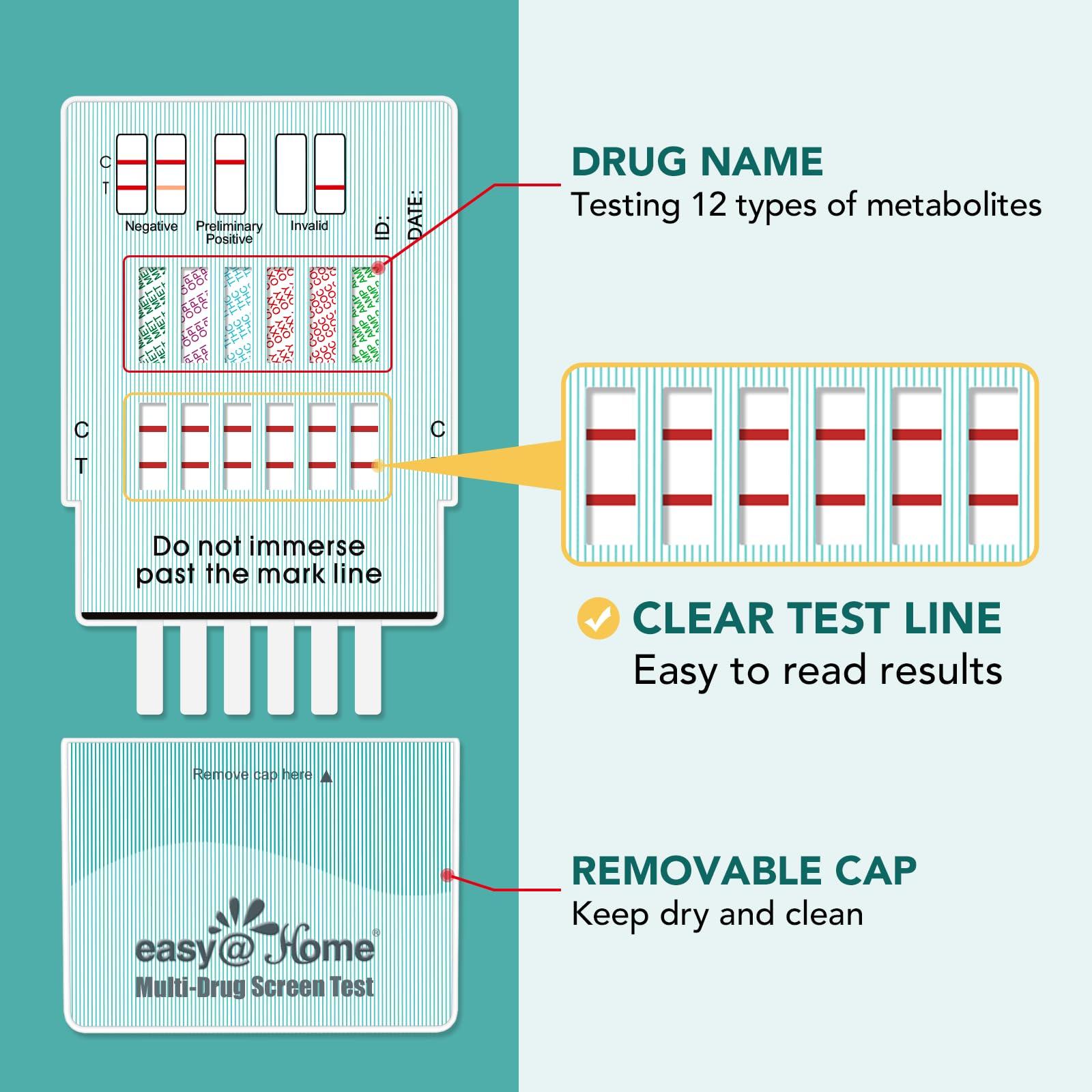 Easy@Home 6 Pack Easy@Home 12 Panel Instant Test Kits - #EDOAP-6125B