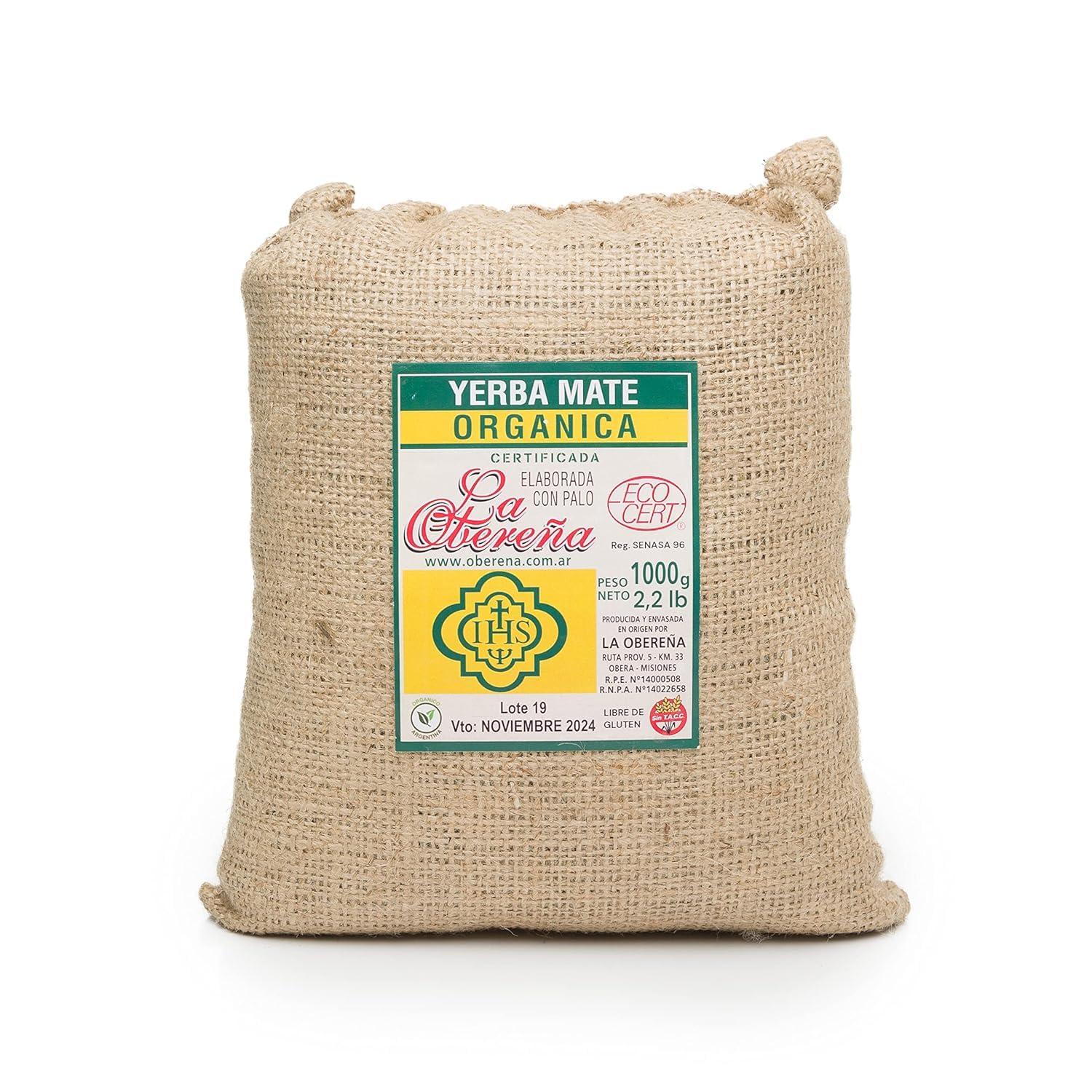 La Obereña Organic Yerba Mate La Obereña Loose Leaf Tea Traditional South American Tea Drink