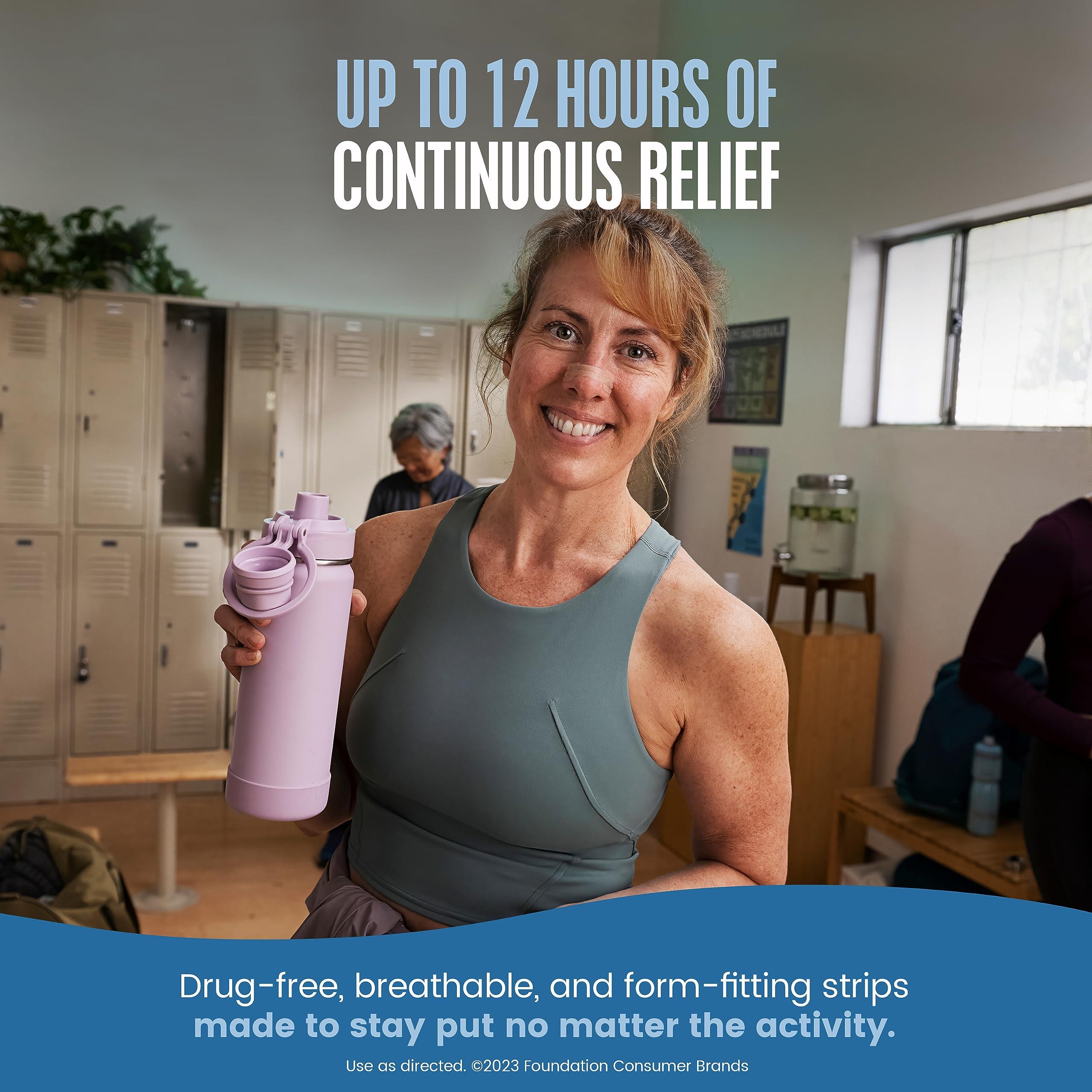 Breathe Right Breathe Right Original Nasal Strips | Clear | Sm/Med | For Sensitive Skin| Drug-Free Snoring Solution & Nasal Congestion Relief Caused by Colds & Allergies | 30 ct (Packaging May Vary)