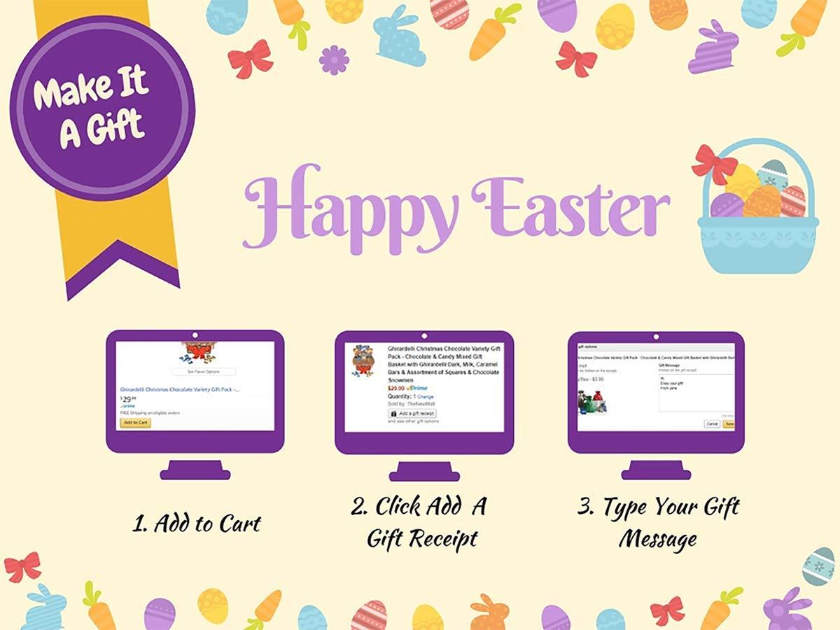 Eva\'s Gift Universe Eva\'s Gift Universe Easter Care Package (41 Count) Filled with Candy Chocolate Cookies and More Gift for Kids Girls Boys College Students