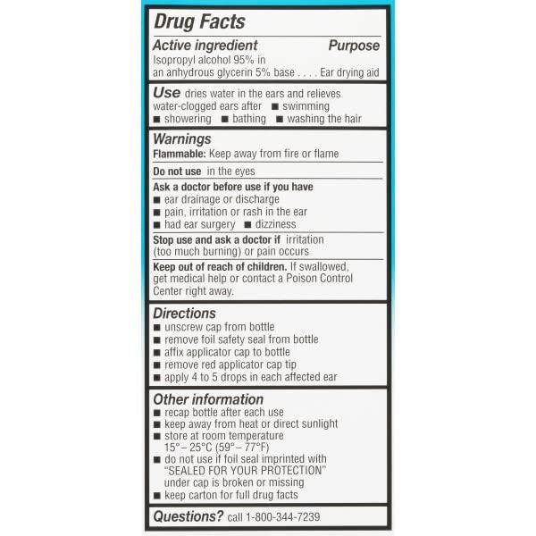 Auro-Dri Auro Dri Swimmer\'s Ear Drying Drops, Fast Relief, 1 fl oz. (Pack of 2)