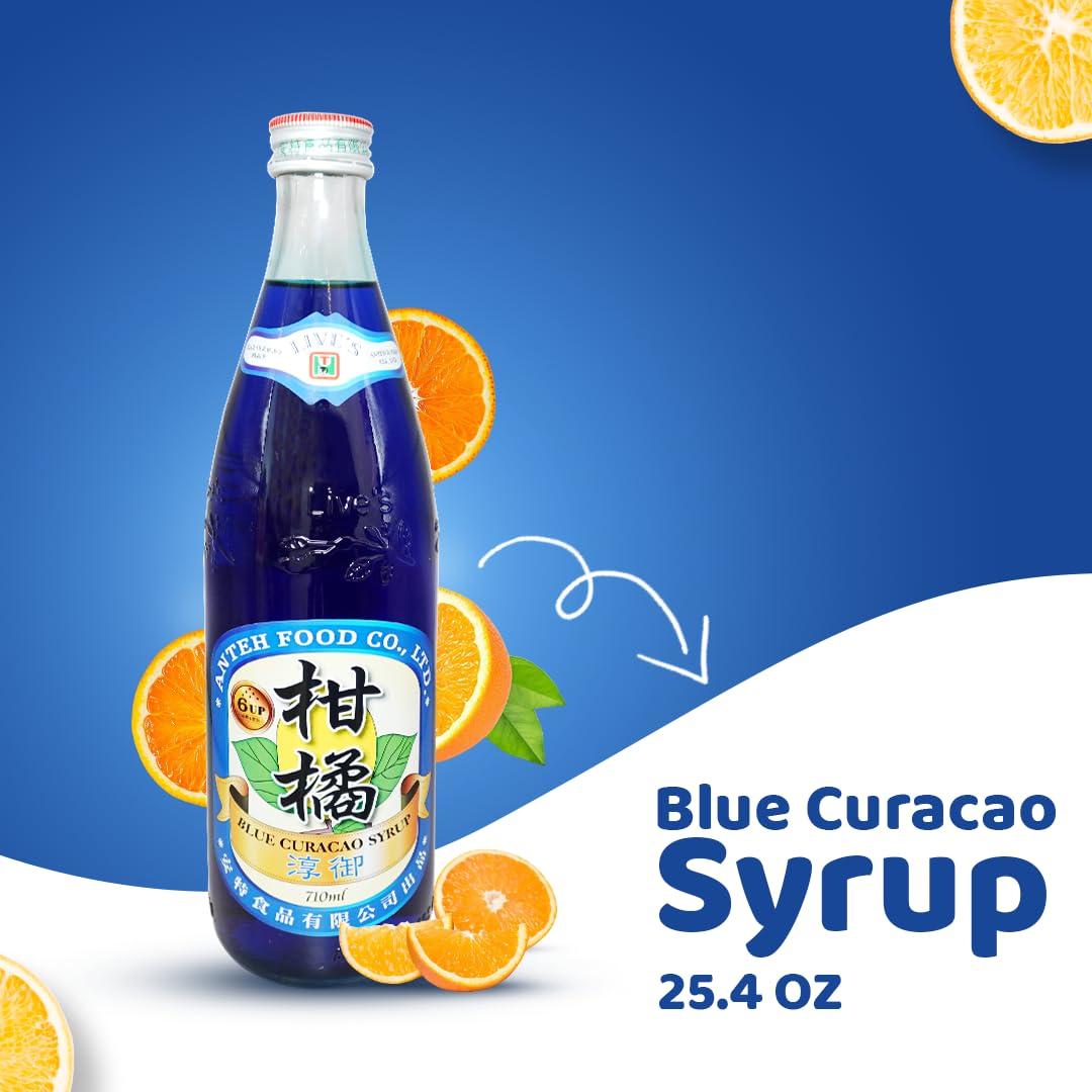 BBLY Blue Curacao Syrup, Made with 100% Sugar, 710ml
