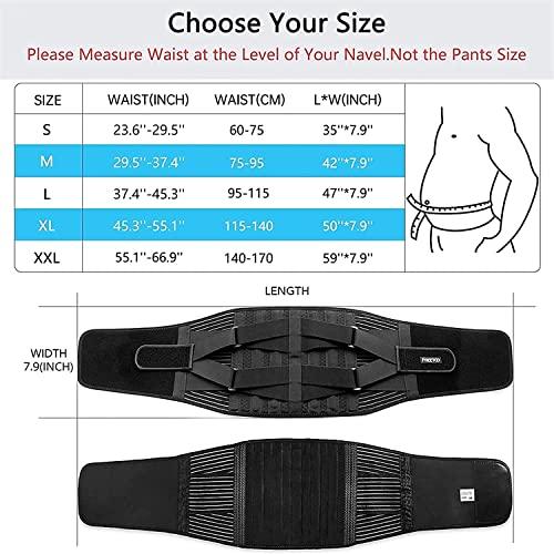 SJHY Lumbar Support Belt Breathable Back Braces,for Men/Women Anti-Skid Lumbar Support Belt Lower Back Pain Relief with 6 Stays Back Support Belt Back Braces