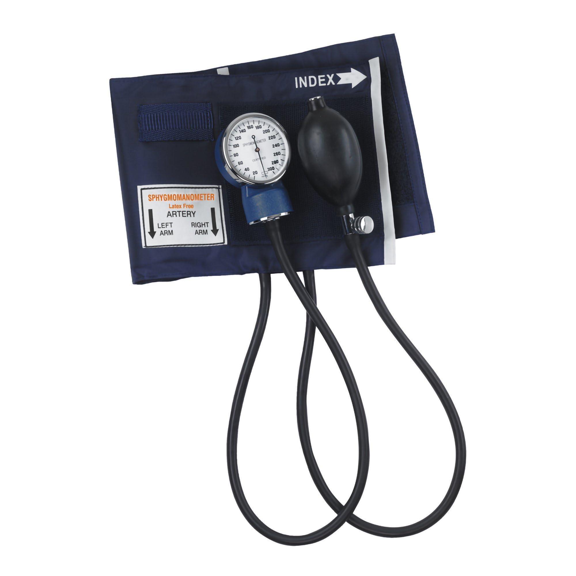 Mabis Mabis Healthcare MABIS Economy Aneroid Sphygmomanometer Blue, Adult 11\" - 16.4\"