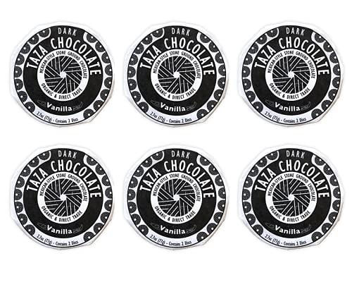 Taza Chocolate Taza Chocolate Organic Mexicano Disc 50% Dark Chocolate, Vanilla, 2.7 Ounce (6 Count), Vegan