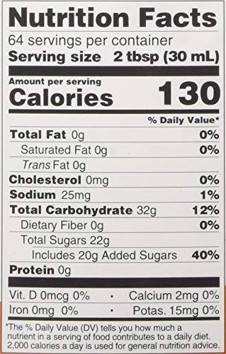 TEA ZONE Tea Zone J1045 Mango Syrup (64oz) for Boba tea, beverages, sweets, ice cream, cocktails blending